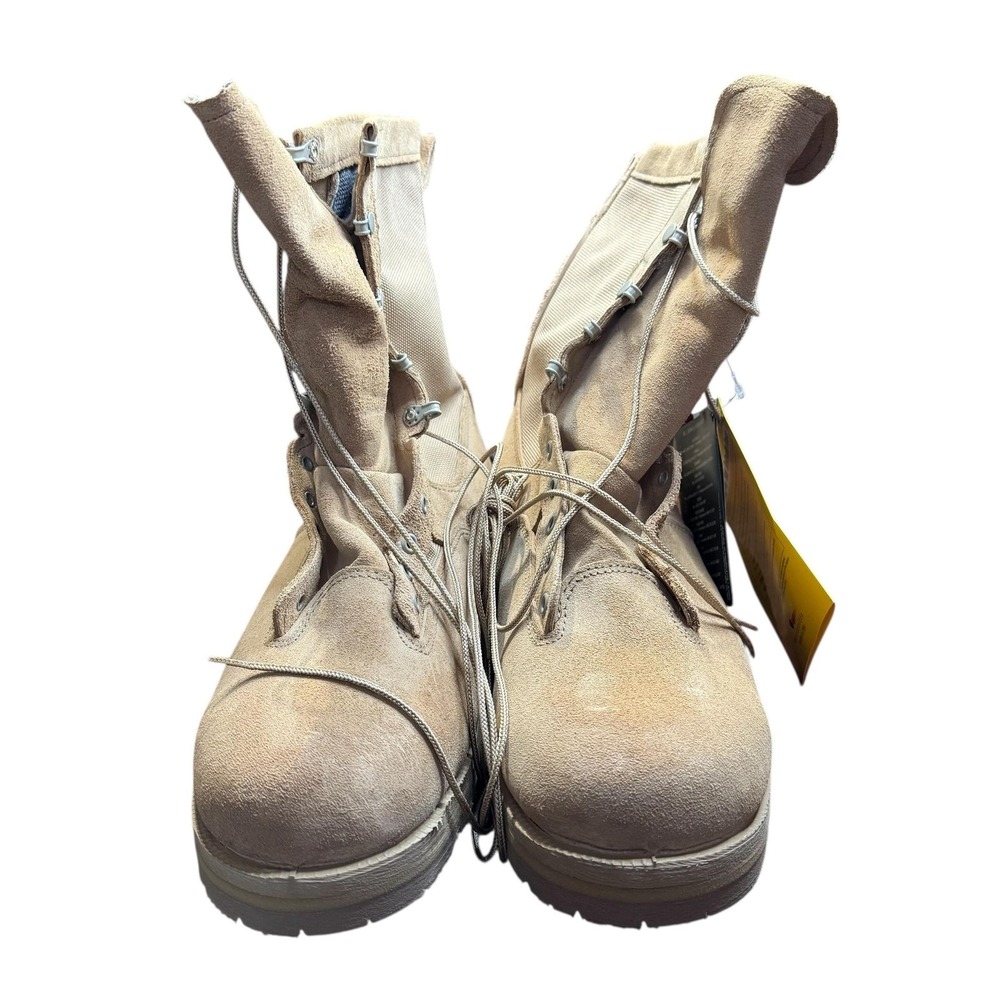 Belleville 790G Combat‎ Boots Mens Size 14 Beige Suede Gore-Tex Vibram Military